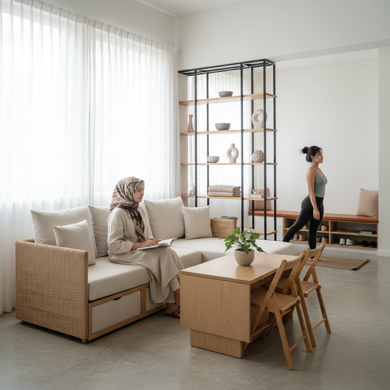 Furnitur Multifungsi untuk Hunian Minimalis