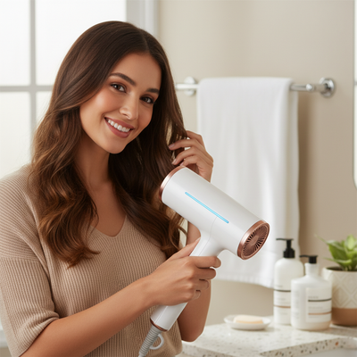 Hair Dryer dengan Pengaturan Suhu Stabil