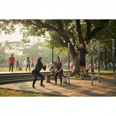 Hemat Biaya Olahraga dengan Memanfaatkan Fasilitas Publik yang Sering Diabaikan