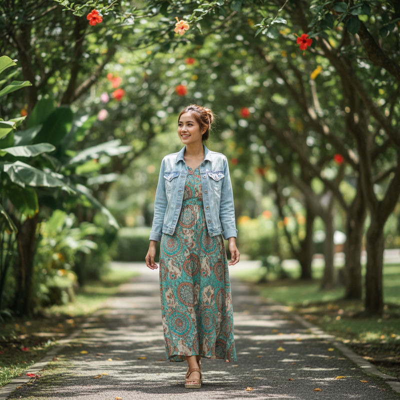 Jaket Denim Wanita, Ketebalan Bahan yang Cocok untuk Cuaca Tropis