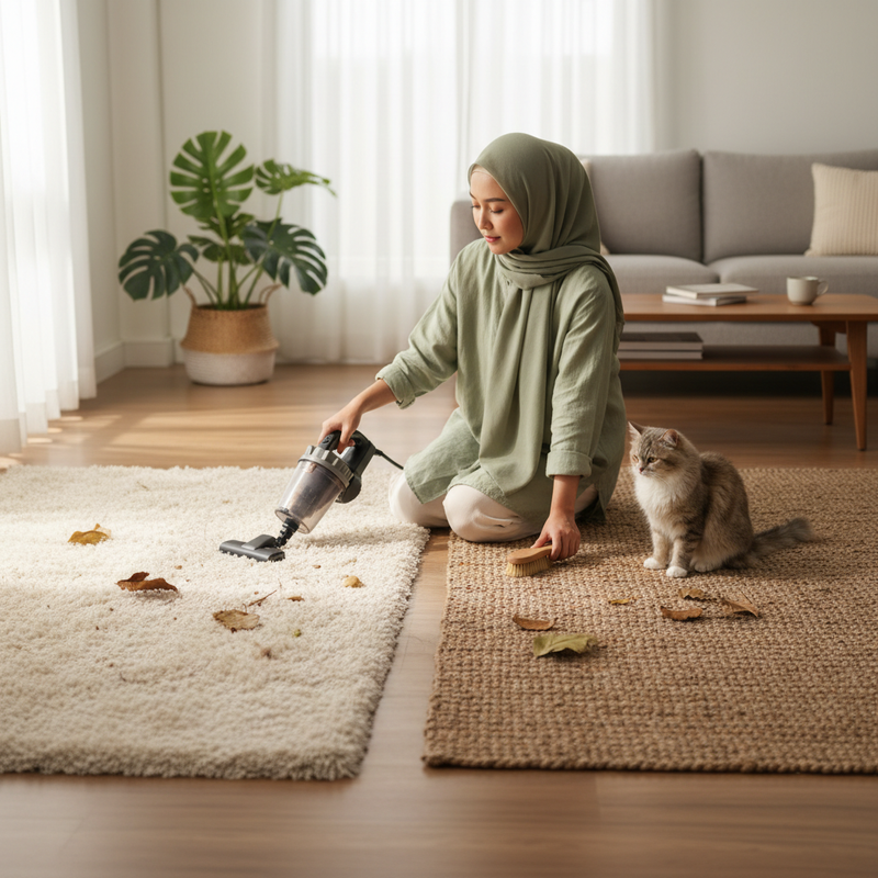 Karpet Bulu versus Karpet Anyaman, Mana yang Lebih Mudah Dibersihkan