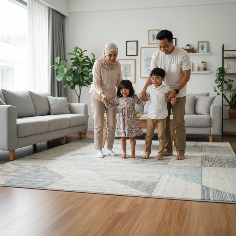 Karpet Ruang Tamu Anti Selip