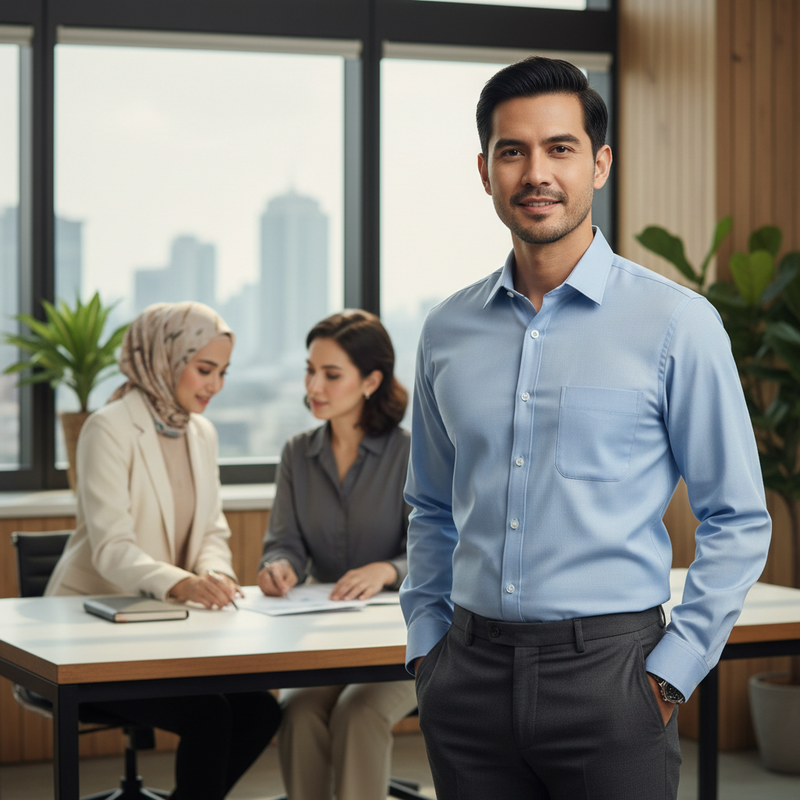 Kemeja Formal Pria di Kantor, Bahan Apa yang Tidak Mudah Kusut