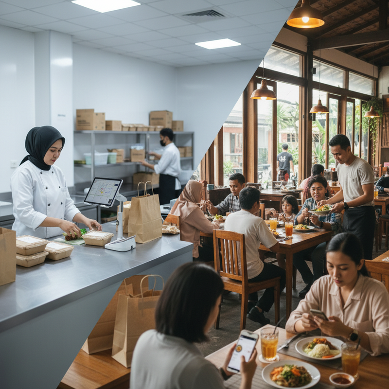 Kenali Perbedaan Restoran Cloud Kitchen dan Restoran Biasa Sebelum Pesan Online
