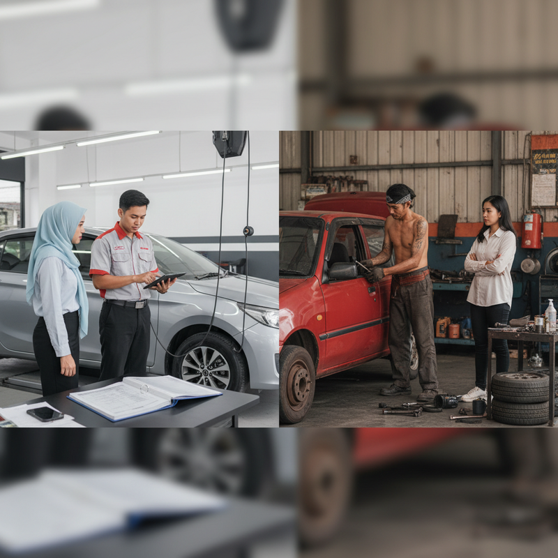 Kenali Perbedaan Servis Berkala di Bengkel Resmi dan Bengkel Independen