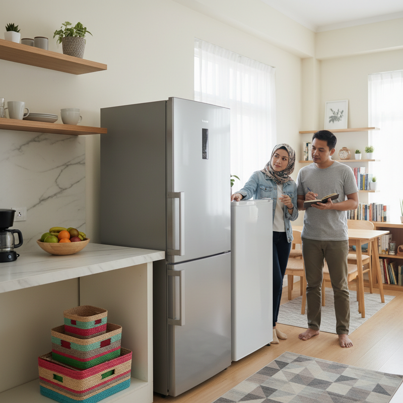 Kulkas Dua Pintu atau Satu Pintu untuk Keluarga Kecil di Apartemen