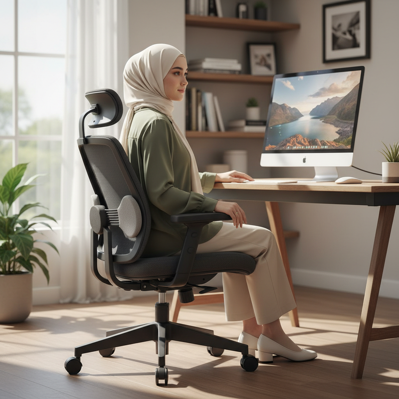 Kursi Kantor Rumahan, Lumbar Support yang Perlu Diperhatikan Sebelum Membeli
