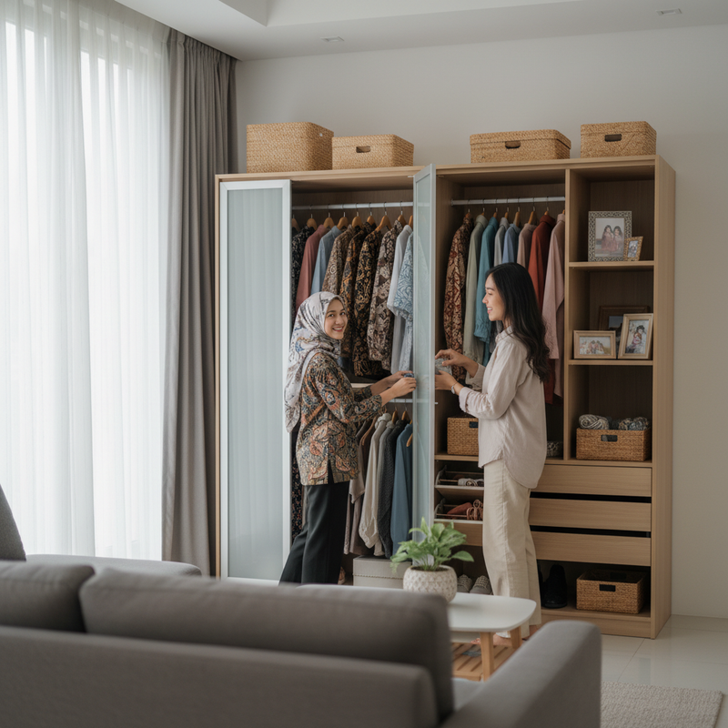 Lemari Multifungsi Untuk Penyimpanan Rumah