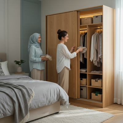 Lemari Pakaian Untuk Penyimpanan Lebih Rapi