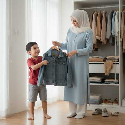 Manfaat Membeli Pakaian Anak Satu Ukuran Lebih Besar untuk Jangka Panjang