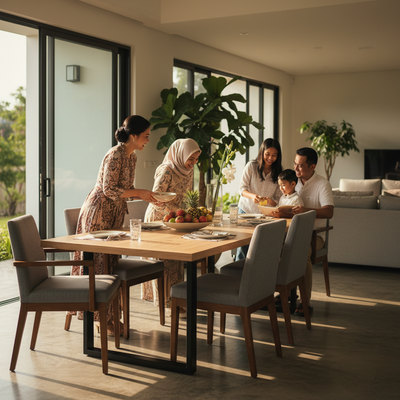 Meja Makan Yang Cocok Untuk Keluarga