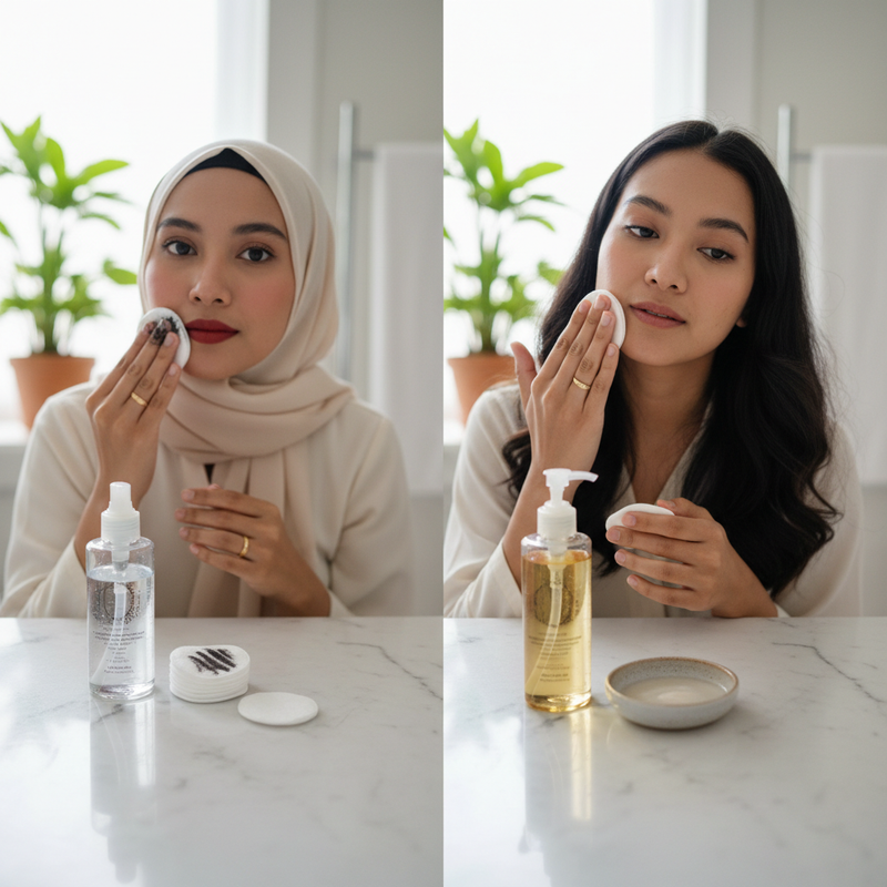 Micellar Water versus Cleansing Oil, Mana yang Lebih Bersih untuk Makeup Tebal