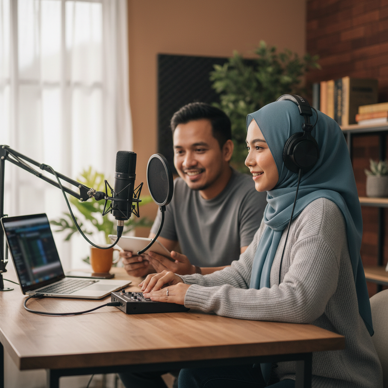 Microphone USB untuk Podcast dan Rekaman Suara