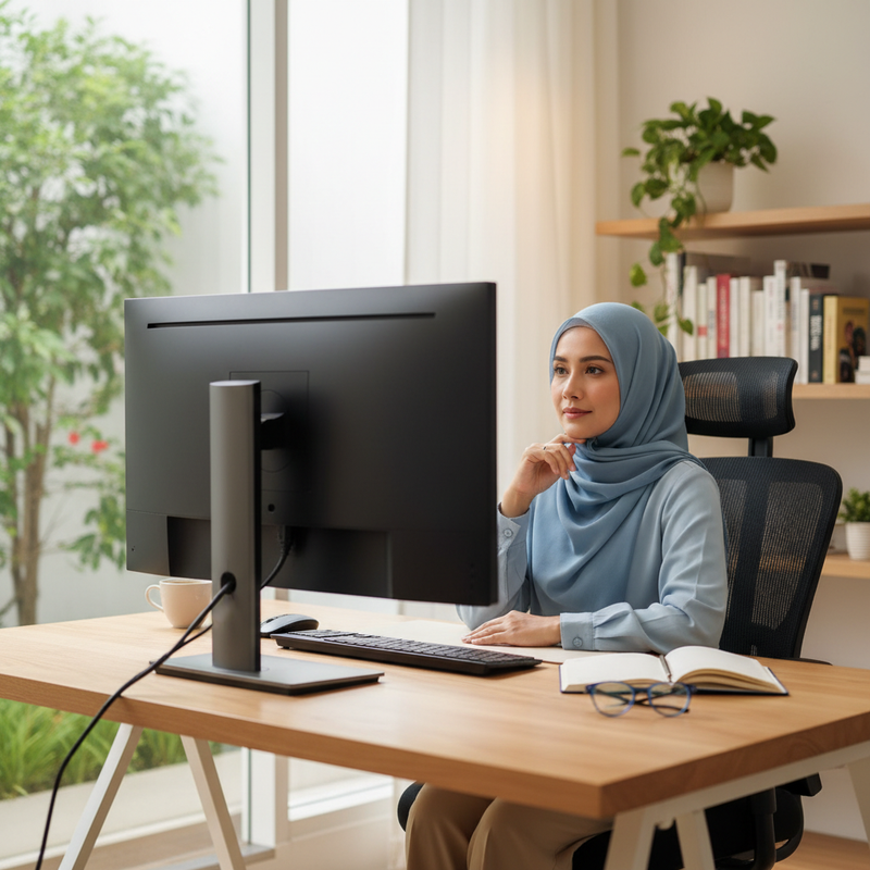 Monitor 24 Inci atau 27 Inci untuk Kerja di Rumah