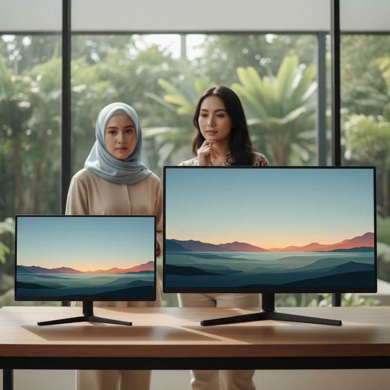 Monitor 24 Inci versus 27 Inci: Resolusi dan Jarak Pandang yang Ideal