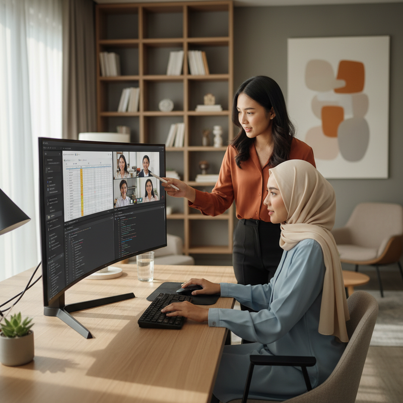 Monitor Lebar untuk Multitasking Tanpa Lag