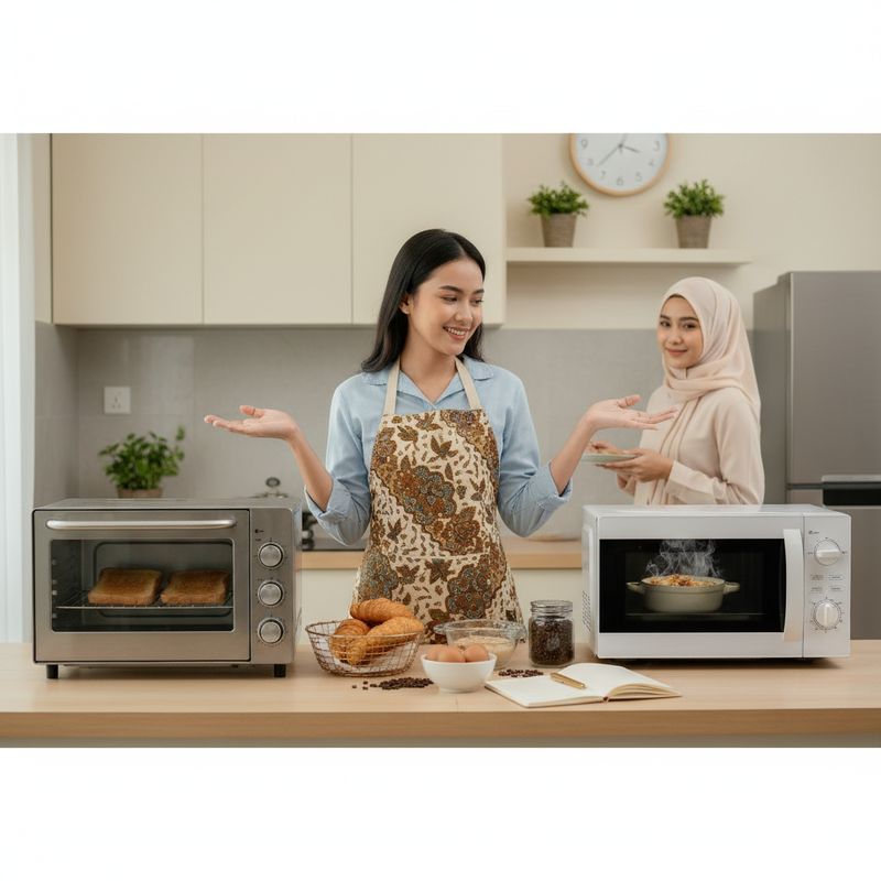 Oven Toaster versus Microwave, Mana yang Lebih Serbaguna untuk Dapur Kecil