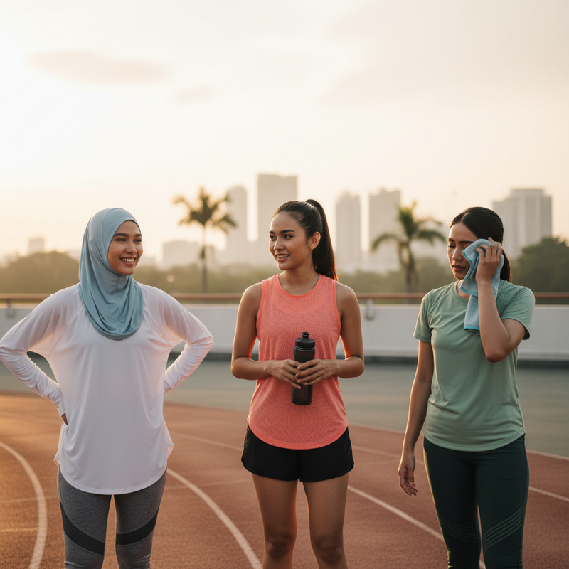 Pakaian Olahraga yang Tetap Adem Saat Gerah