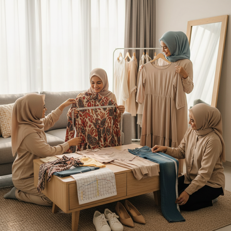 Panduan Memilih Ukuran Pakaian Online