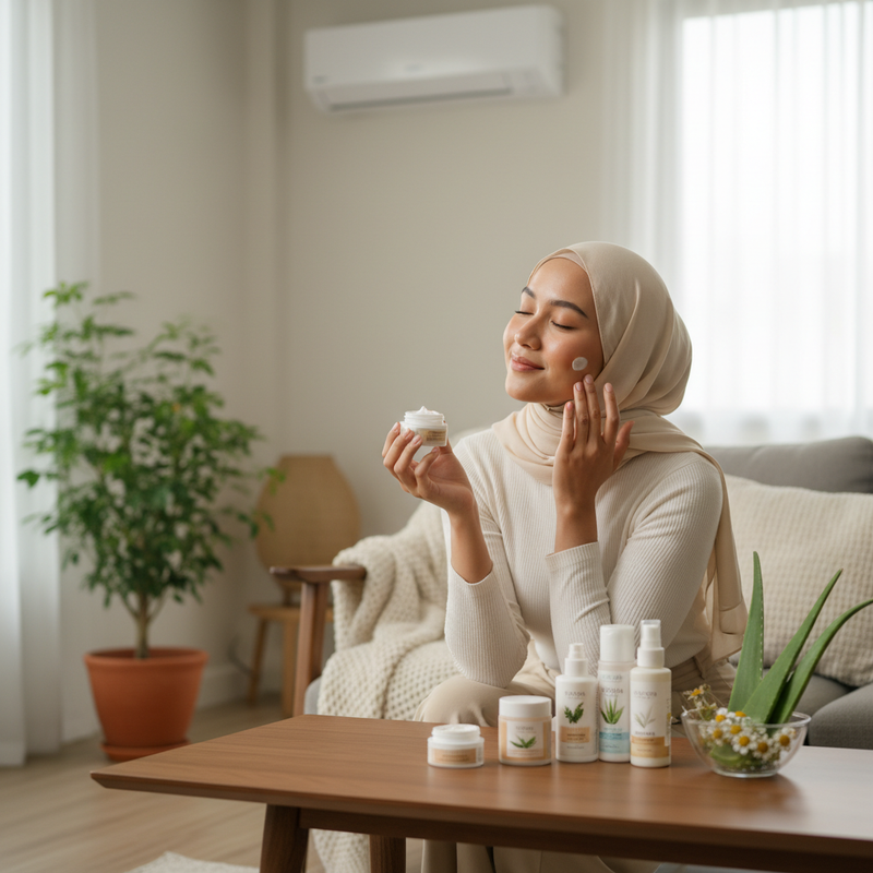 Pelembap Kulit Kering di Ruangan Ber-AC, Kandungan Apa yang Harus Ada