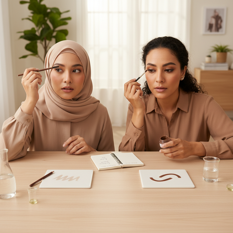 Pensil Alis versus Pomade Alis, Hasil dan Ketahanan yang Berbeda