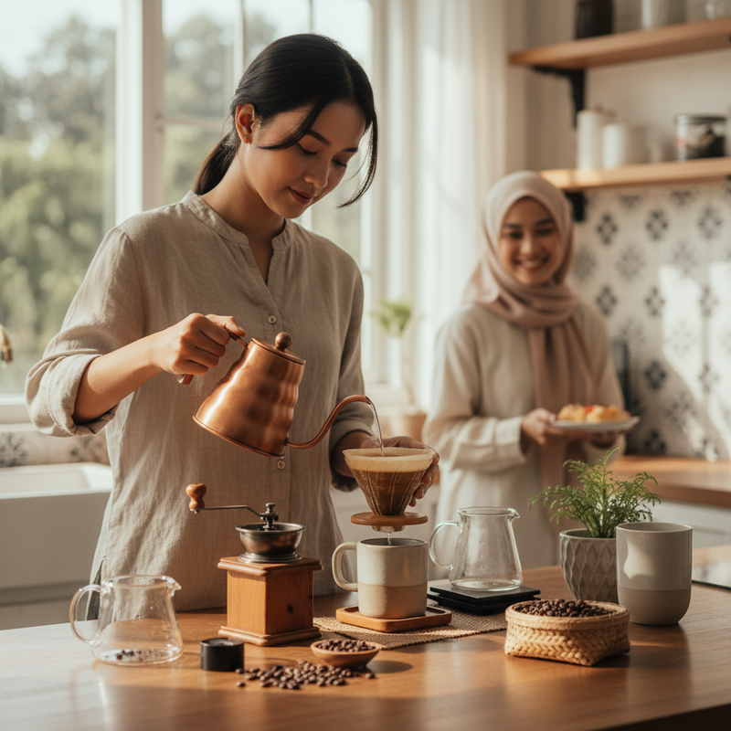 Perlengkapan Minum Kopi di Rumah