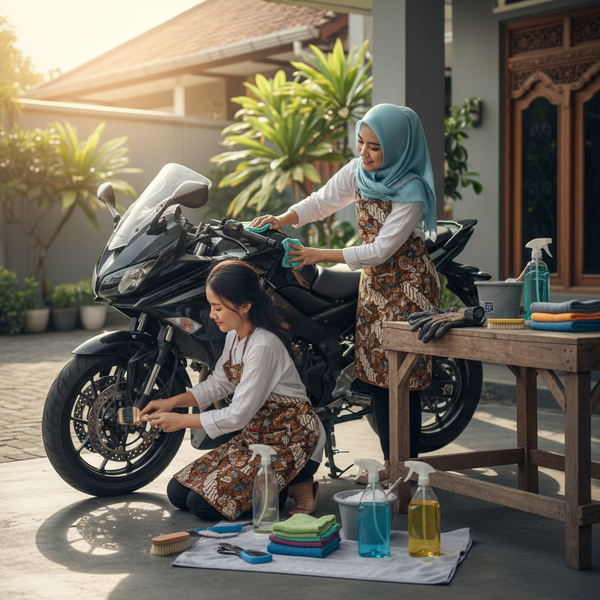 Perlengkapan Perawatan Motor Harian