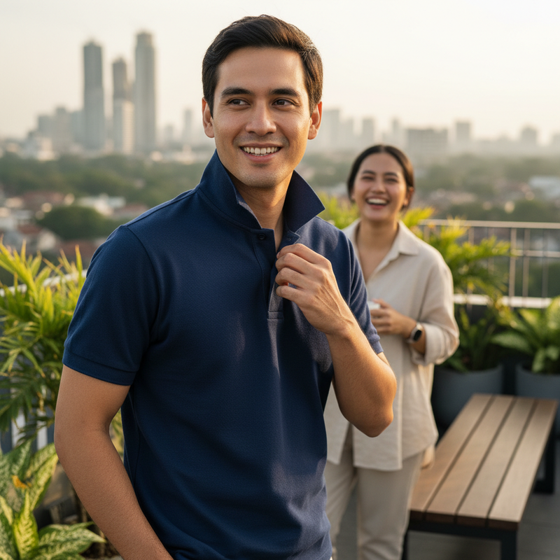 Polo Shirt Pria, Gramasi Katun yang Tidak Mudah Melar di Kerah