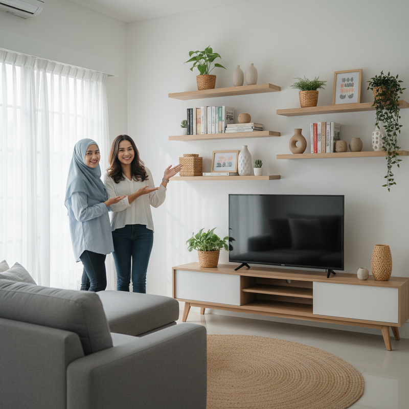 Rak Dinding untuk Penyimpanan Tambahan