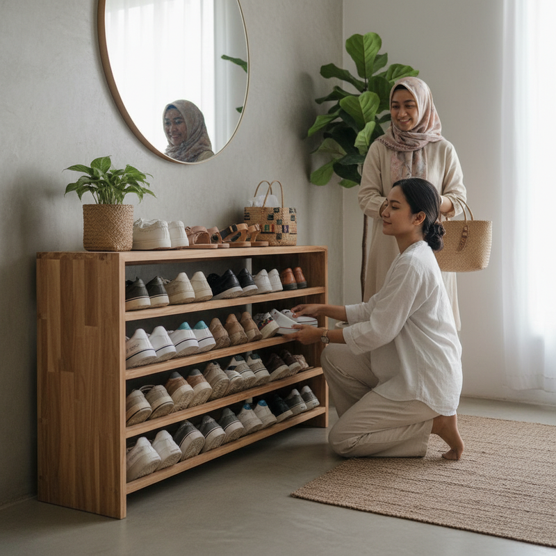 Rak Sepatu Praktis Harian