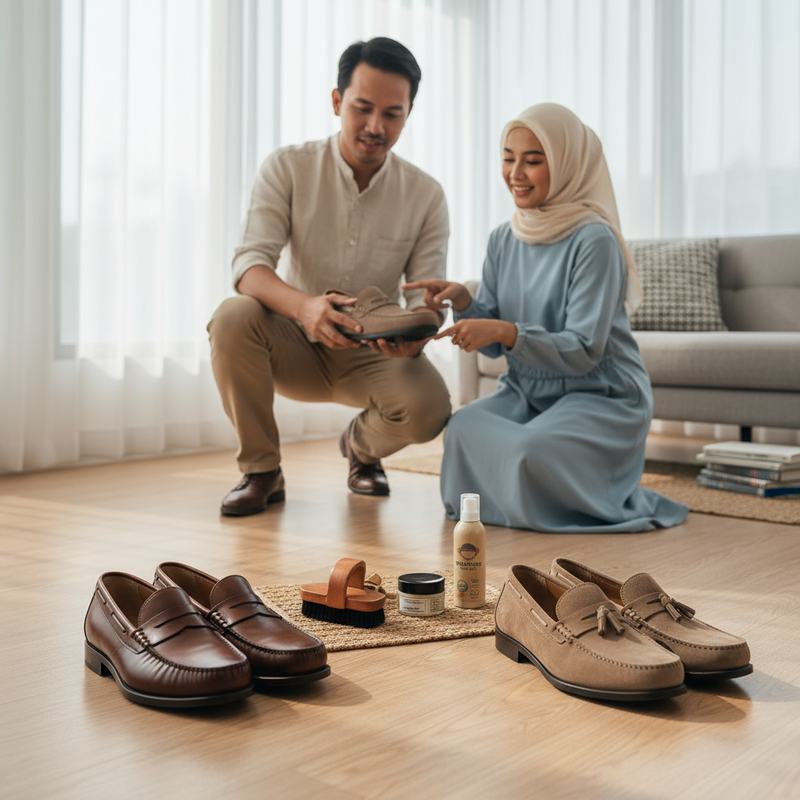 Sepatu Loafer Pria, Bahan Kulit atau Suede yang Lebih Tahan Lama