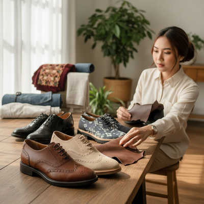 Sepatu Oxford Wanita, Perbedaan Bahan dan Ketahanan Jangka Panjang