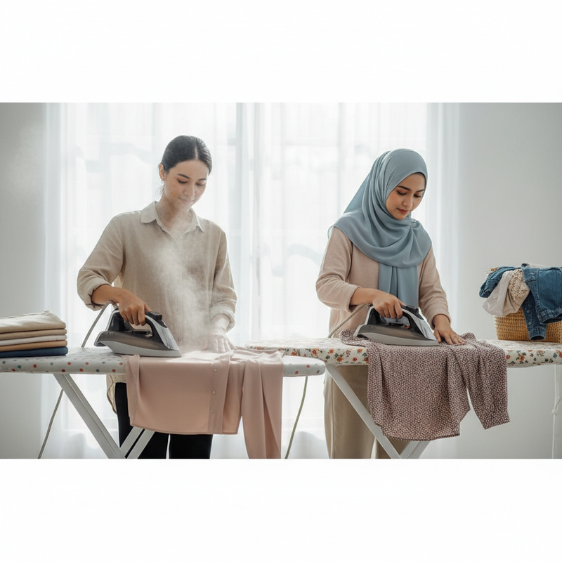 Setrika Uap versus Setrika Biasa, Hasil dan Kecepatan yang Berbeda untuk Harian