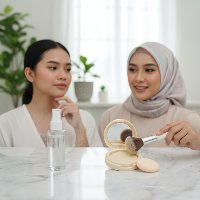 Setting Spray versus Setting Powder, Mana yang Lebih Efektif untuk Kulit Berminyak