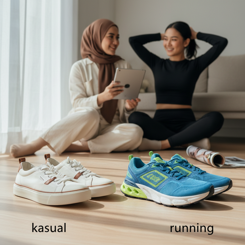 Sneakers Kasual dan Sneakers Running, Apa Bedanya dari Sisi Sol