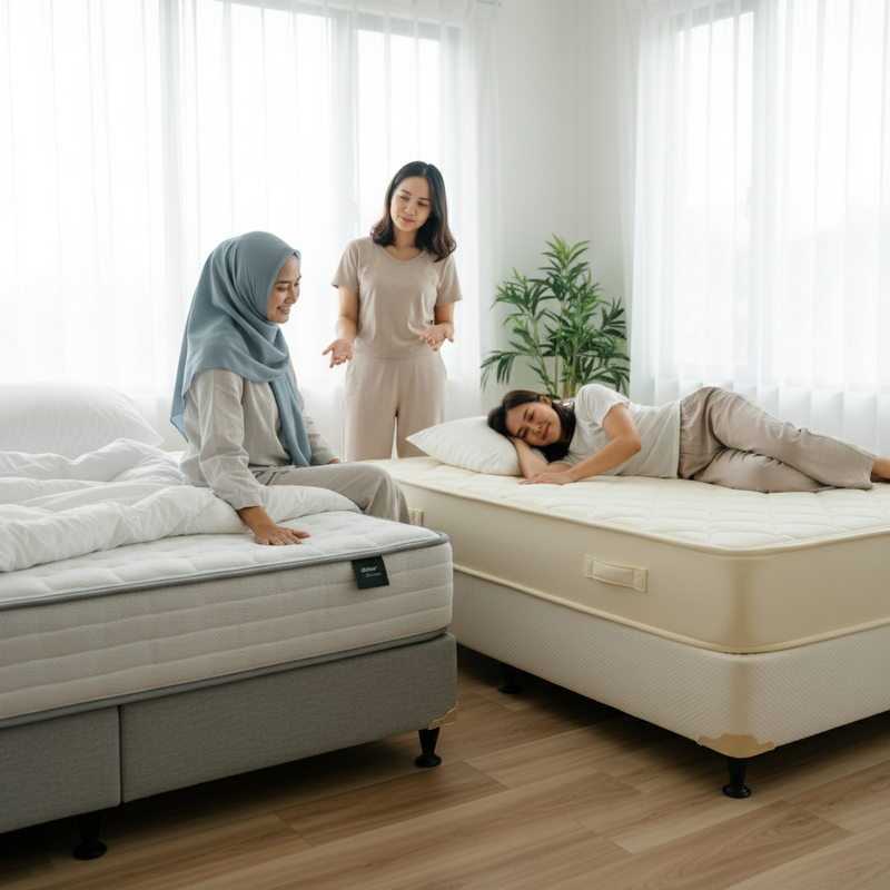 Springbed atau Foam Mattress untuk Punggung yang Mudah Pegal