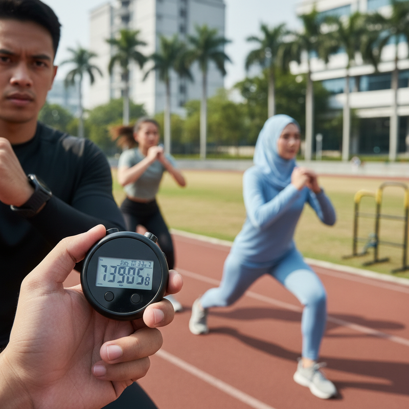 Stopwatch Digital untuk Latihan Presisi
