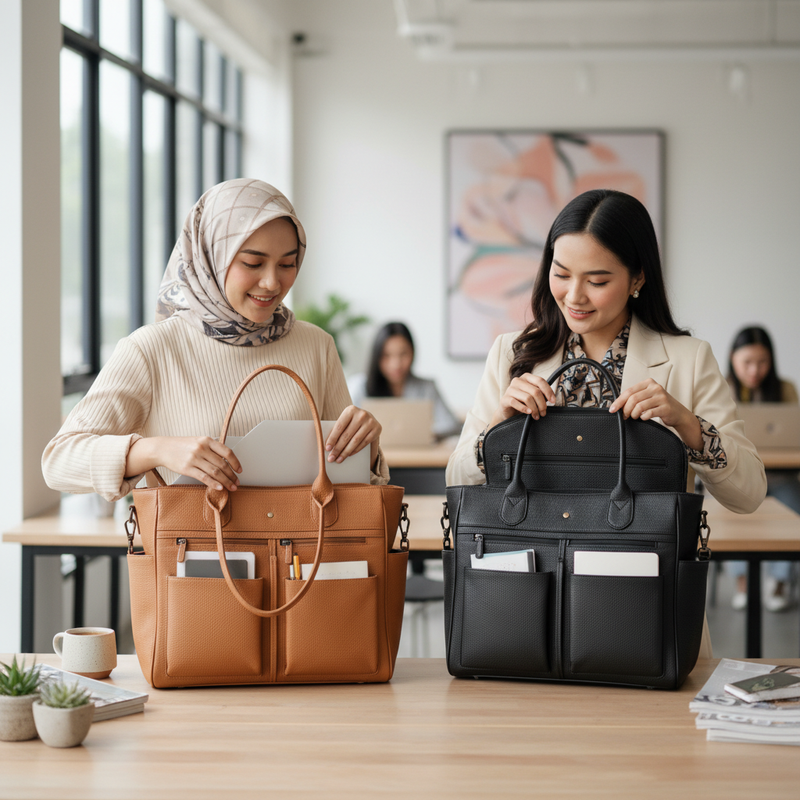 Tas Kerja Wanita, Ukuran dan Kompartemen yang Perlu Ada