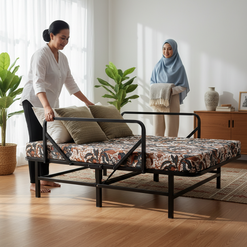 Tempat Tidur Lipat, Material Rangka yang Paling Tahan untuk Penggunaan Rutin