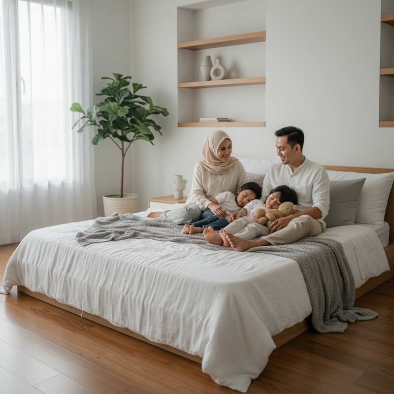 Tempat Tidur Nyaman untuk Keluarga