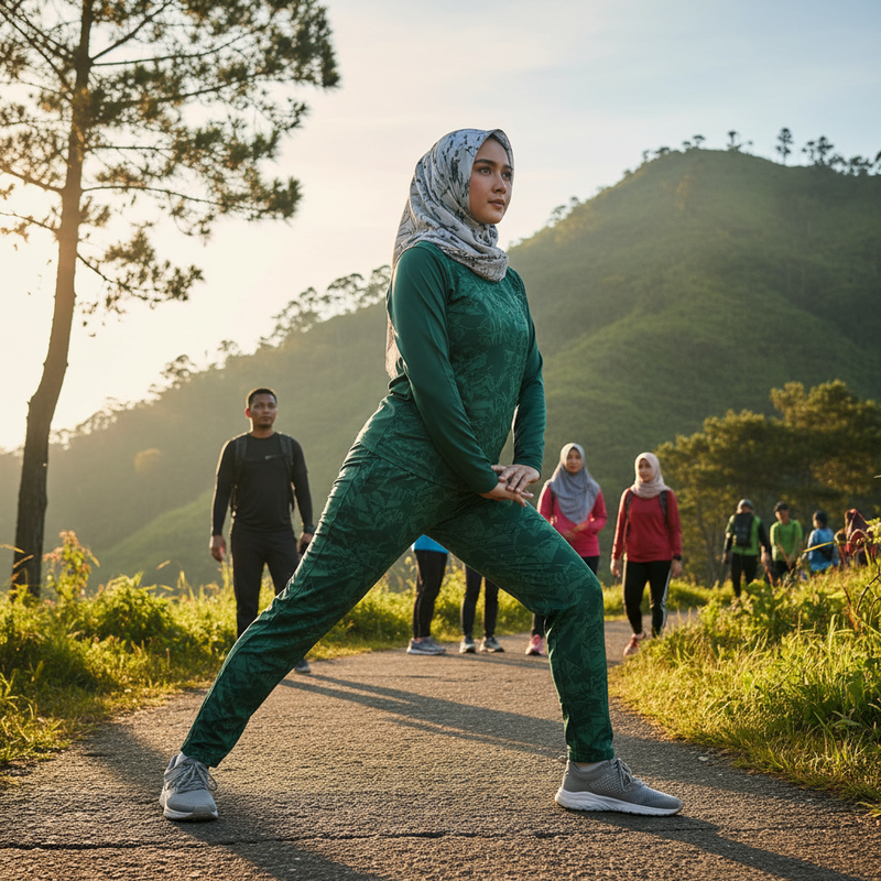 Trackpants Sporty Untuk Aktivitas Luar Ruangan