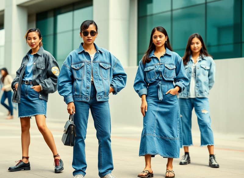 Tren Denim on Denim 2025: Double Jeans Look yang Kembali Viral