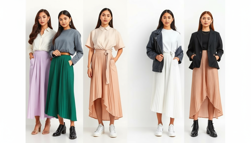 Tren Rok Plisket Modern 2025: Feminin, Fleksibel, dan Viral di Dunia Fashion