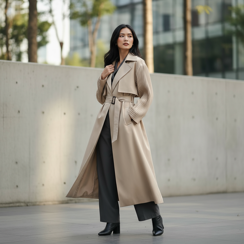 Tren Trench Coat Modern 2025: Elegan, Fleksibel, dan Viral