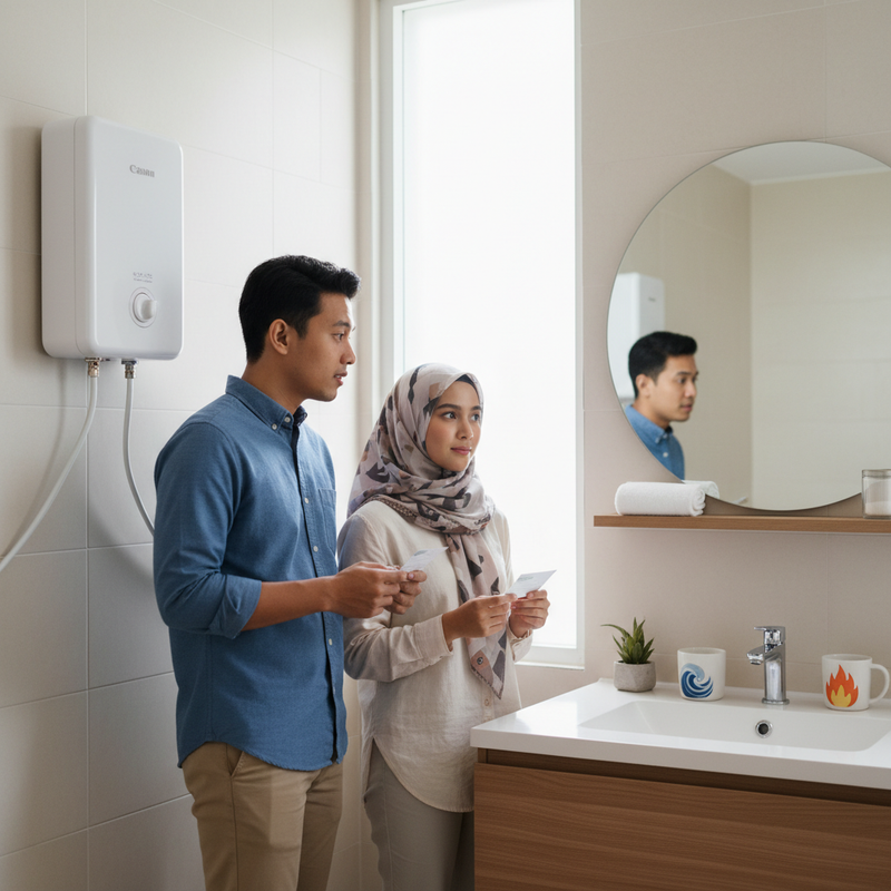 Water Heater Gas atau Listrik, Mana yang Lebih Efisien untuk Pemakaian Harian