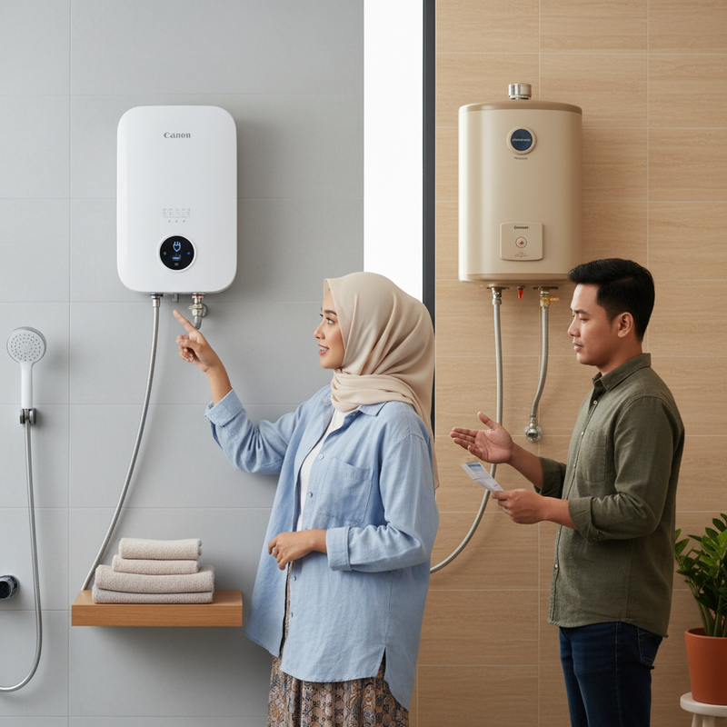 Water Heater Listrik versus Gas, Konsumsi Energi untuk Penggunaan Harian